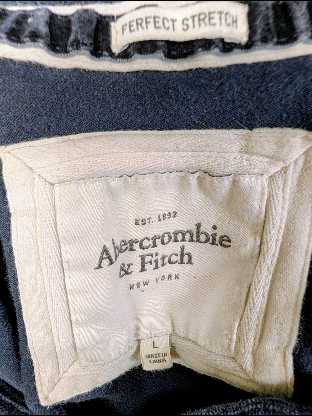 Abercrombie & Fitch Y2K Navy Blue Woman's Prep Polo T - Picture 4 of 4